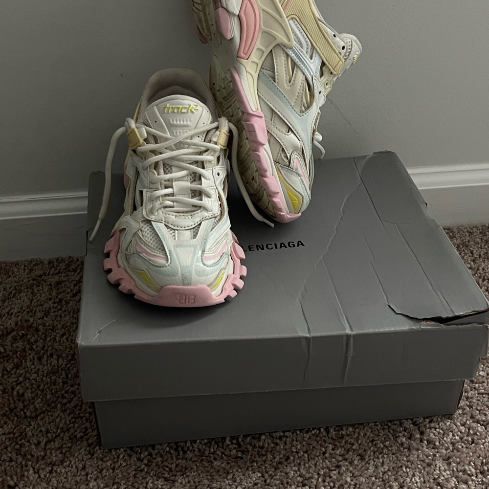 Balenciaga Sneakers in Cream and Pink